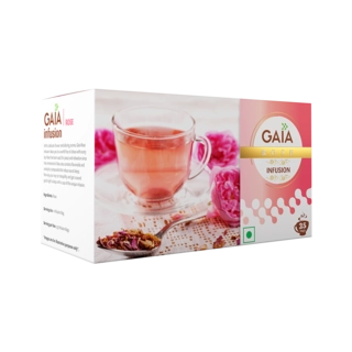 GREEN TEA BAG ROSE INFUSION 25 BAGS.