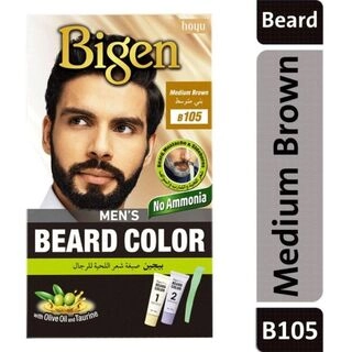 MEN BEARD COLOR 105 MED BROWN