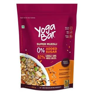 SUPER MUESLI NO ADDED SUGAR 400 GM.