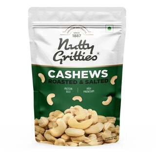 NUTTY GRITTIES JUMBO ROASTED CASHEWNUTS LIGHTLY SALTED 200 GM.