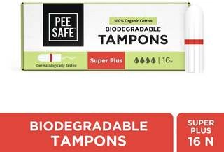100% ORGANIC COTTON TAMPONS SUPER PLUS 16 N