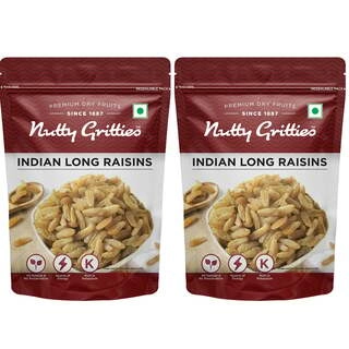 NUTTY GRITTIES INDIAN LONG RAISINS 223 GM.