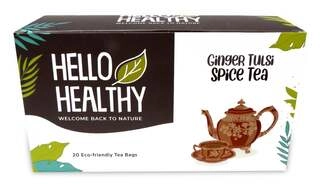 GINGER TULSI SPICE TEA 20 SACHETS