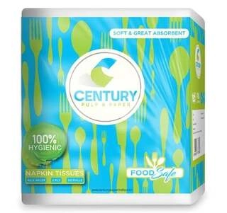 NAPKIN TISSUES 40*40 2 PLY 50 PULLS