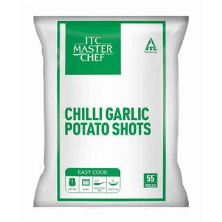 CHILLI GARLIC POTATO BITES 500 GM.