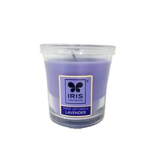 IRIS AROMA TAPER JAR CANDLE LAVENDER 110 GM.
