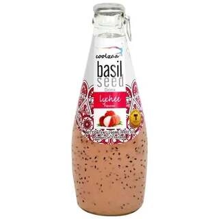 COOLZAA BASIL SEED DRINK LYCHEE FLAVOURED (290ML)