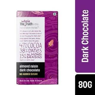 FOODS DARK CHOCOLATE 55% WITH ALMOND AND RAISIN