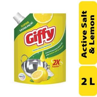 DISH WASH YELLOW 2LTR POUCH