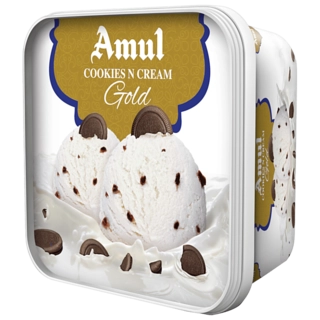 Amul Tub Cooki-N-Cre.Gold 1Lt