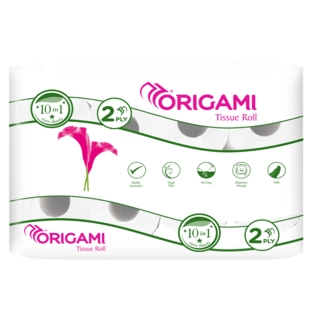 TISSUE ROLL 2PLY 10IN1