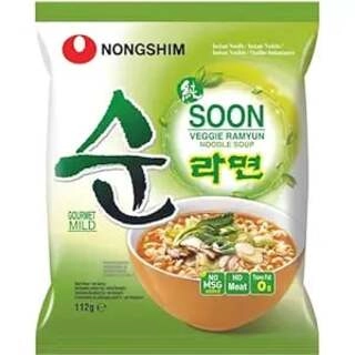 SOON VEGGIE RAMYUN NOODLE SOUP 112 GM.