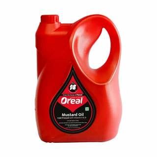 OREAL MUSTARD OIL COLD PRESSED 5 LTR.