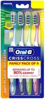 BRUSH ANTI-PLAQUE MED 4 PCS