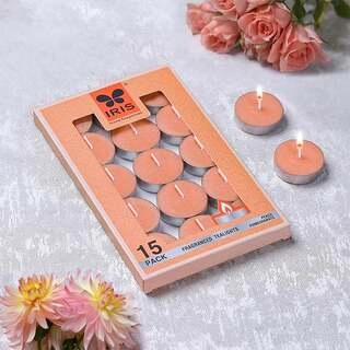 TEA LIGHT CANDLE 15N PEACH POMEGRANATE
