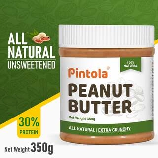 ALL NATURAL PEANUT BUTTER EXTRA CRUNCHY 350 GM.