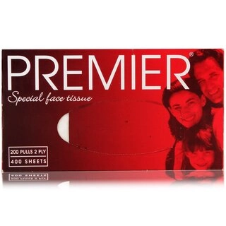 PREMIER FACE TISSUE 2PLY 200 PULLS SINGLE