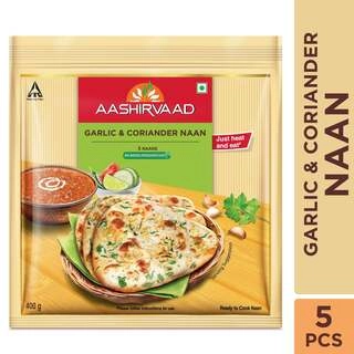 Garlic & Coriander Naan 5Pc