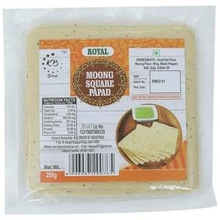 MOONG SQUARE PAPAD 200GM