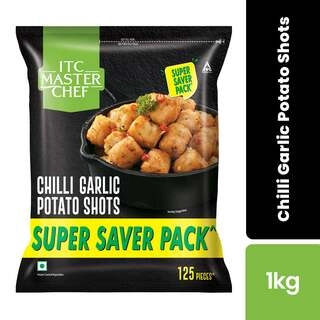 CHILLI GARLIC POTATO SHOTS 1 KG.