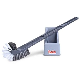 TOILET BRUSH DOUBLE HOCKEY WITH CONTAINER.