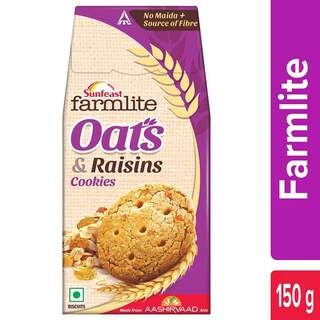 FARMLITE OATS & RAISINS 150 GM.