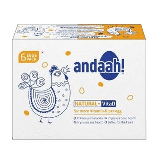 ANDAAH NATURAL + VITA D EGG 12 PCS