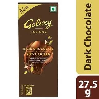 GALAXY FUSION DARK CHOCOLATE WITH 70% COCOA 27.5GM.