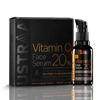 VITAMIN C FACE SERUM 20% & HYALURONIC ACID 30 ML.