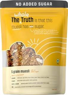 THE WHOLE TRUTH NO ADDED SUGAR 5 GRAIN MUESLI 350 GMS.