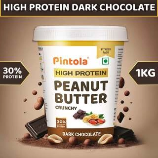 HI PROTEIN DARK CHOCOLATE PEANUT BUTTER CRUNCHY 1 KG.