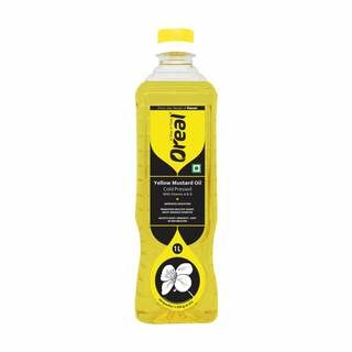 OREAL YELLOW MUSTARD OIL COLD PRESSED 1 LTR.