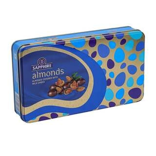 CHOC COATED NUTS TIN ALMOND 200 GM