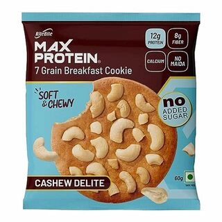 MAX PROTEIN 7 GRAIN BREAKFAST COOKIE CASHEW DELIGHT 60 GM.