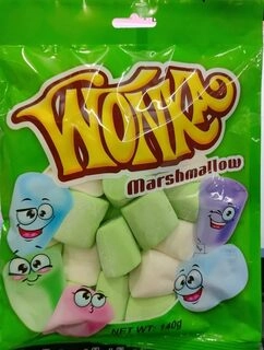 WONKA MARSH MALLOW 140 GM.