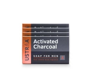 USTRAA SOAP ACTIVE CHARCOAL 100*4 GM.