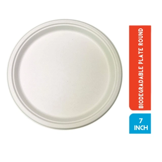 BIODEGRADABLE PLATE ROUND 7 INCH