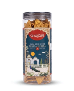 KAALI URAD DAL CHIPS KHATTA MEETHA JAR 200 GM