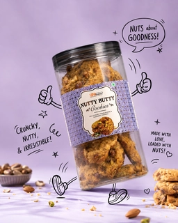 NUTTY BUTTY COOKIES 250 GM.