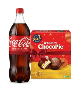 ORION CHOCO PIE 10PCS+COKE 2 L COMBO