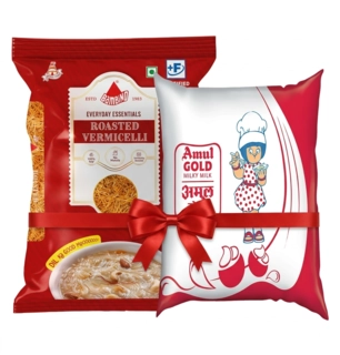 BAMBINO ROASTED VERMICELLI 800 GM + AMUL MILK 500ML COMBO