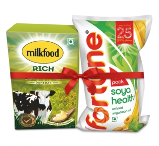 GHEE MILKFOOD 900 ML + FORTUNE SOYA 750 ML COMBO