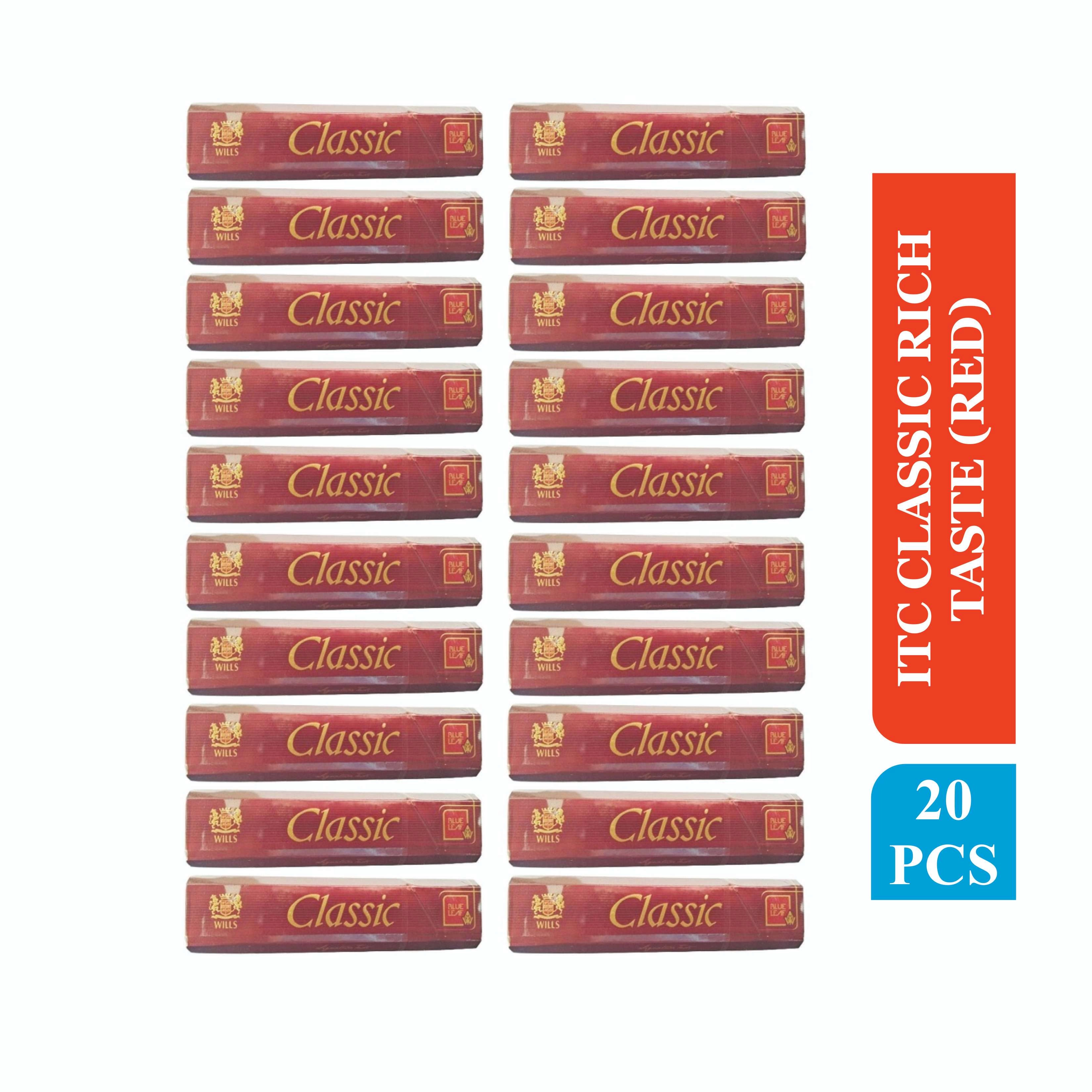 classic regular cigarette price Sodhis : RICH TASTE 20 PCS. (RED)