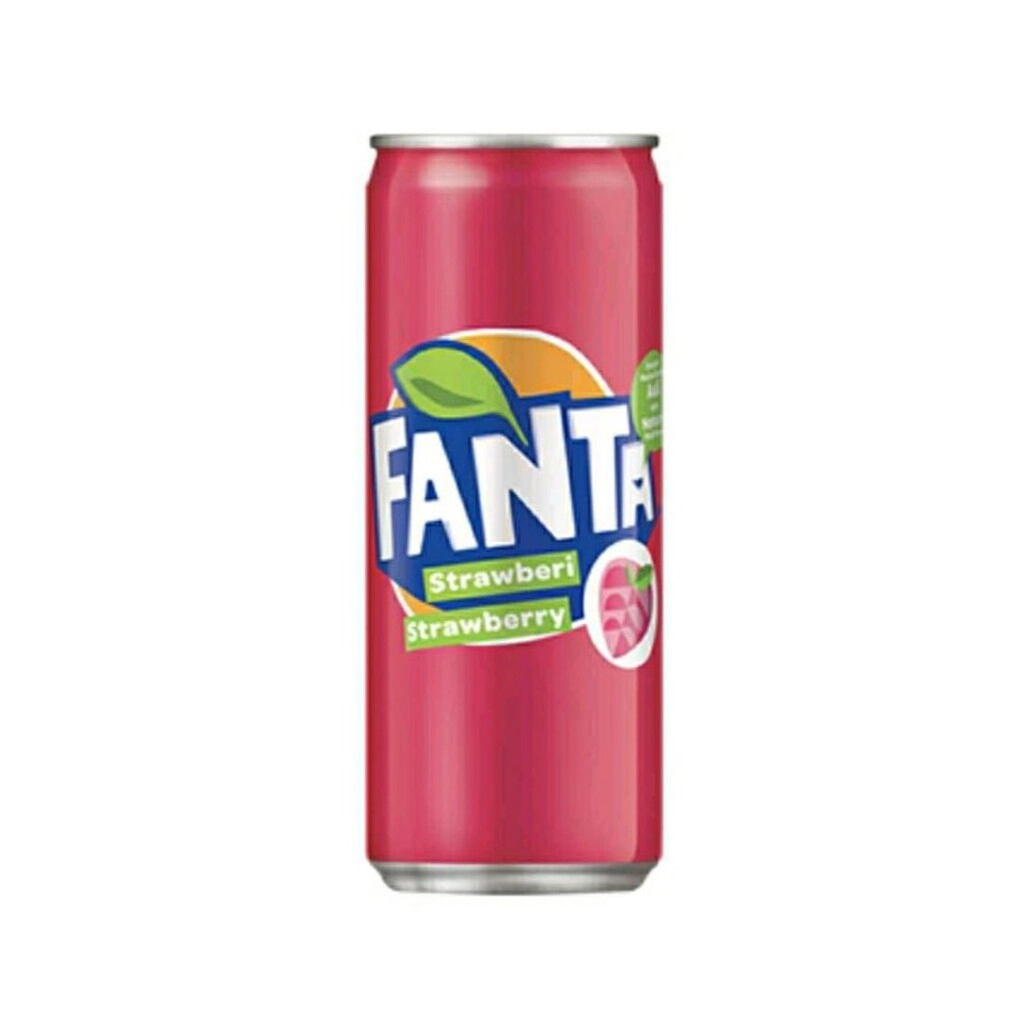  Strawberry Soft Drink Can Imported