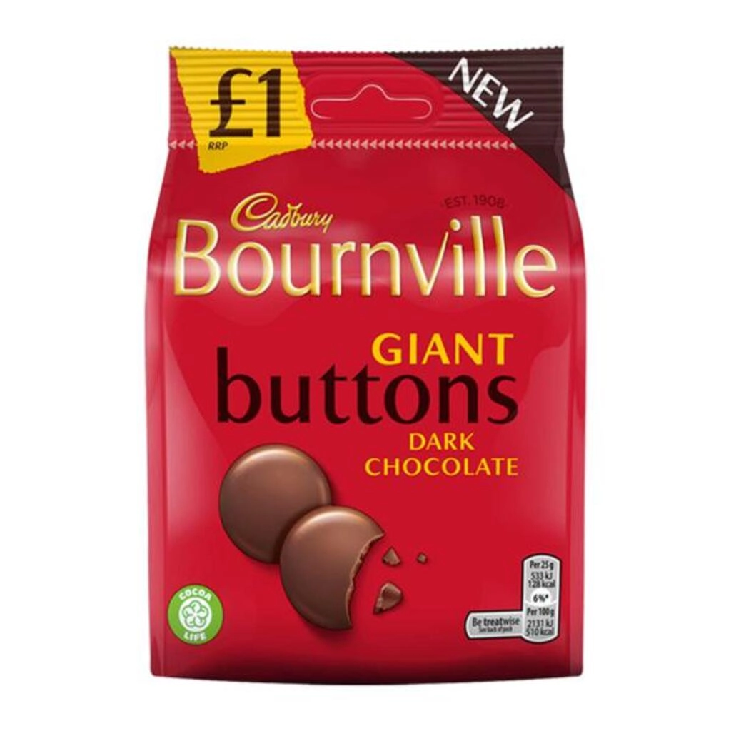 Bournville Giant Buttons Dark