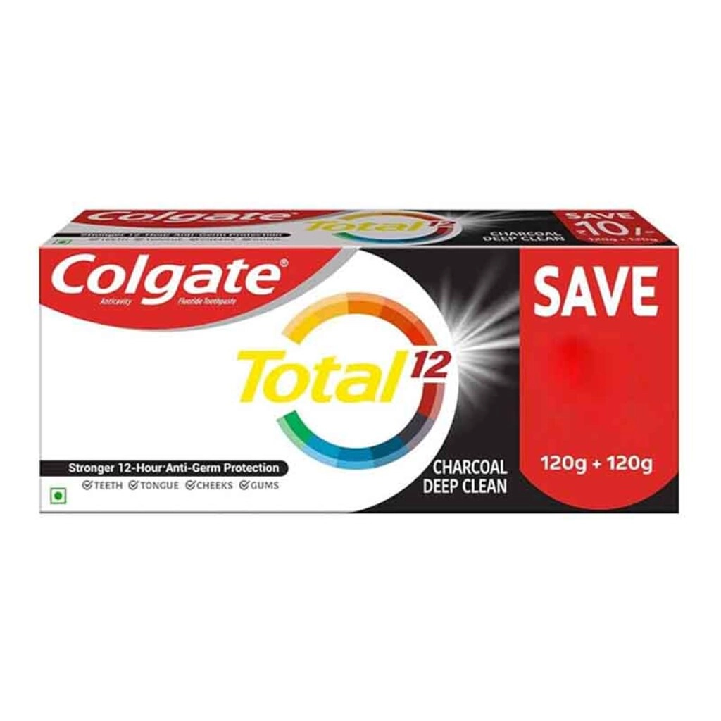 Total Charcoal Deep Clean Toothpaste 120g X 2