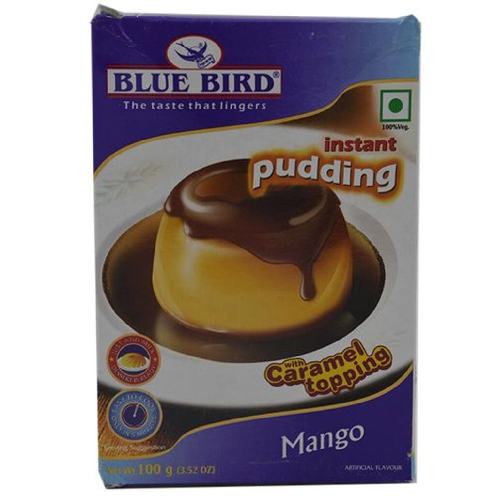 The Taste That Lingers Instant Pudding With Caramel Topping Mango Artificial Flavoured