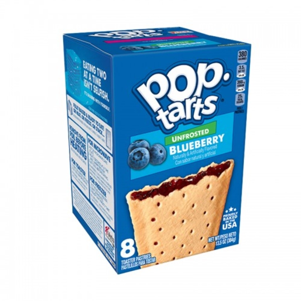 Pop Tarts Unfrosted Blueberry