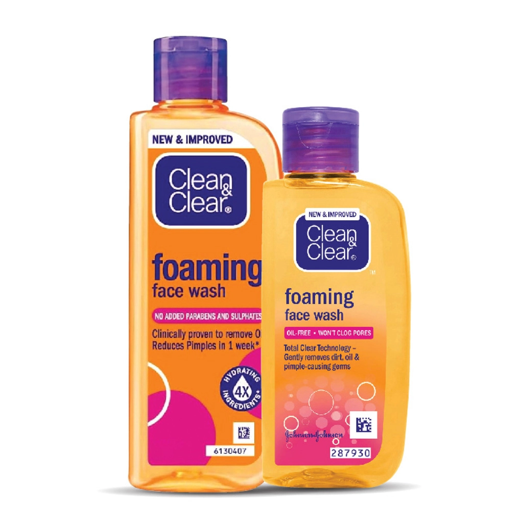 Foaming Face Wash 240ml & Clean & Clear Foaming Face Wash 100ml Combo Offer
