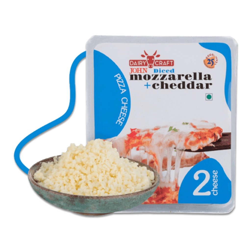John Diced Mozzarella & Cheddar Pizza Cheese